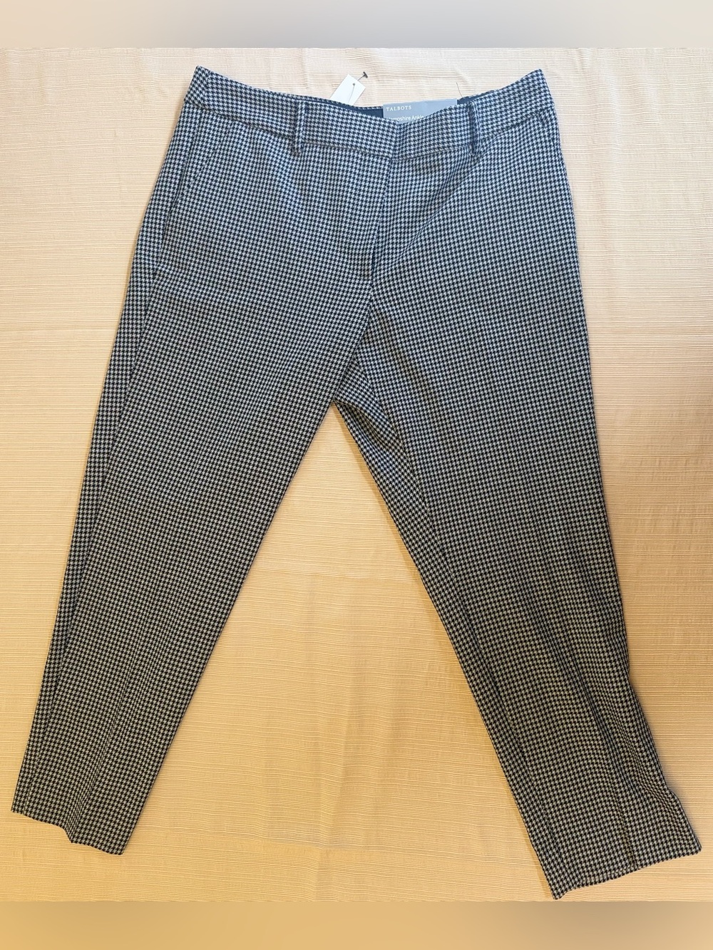 Talbots Hampshire Ankle Houndstooth Pants